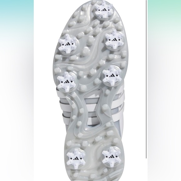 Adidas Women's Tour360 24 Boost Golf Shoes, White/Core Black/Silver Metallic - Picture 2 of 15